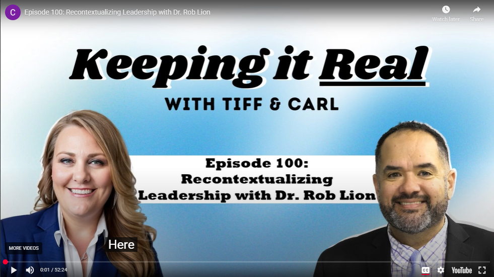 Keeping it real with Tiff and Carl Guest Rob Lion